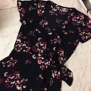 h&m mini wrap dress
